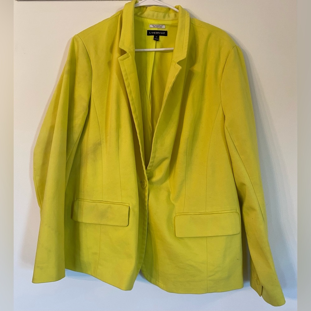 Lane Bryant Yellow Blazer
